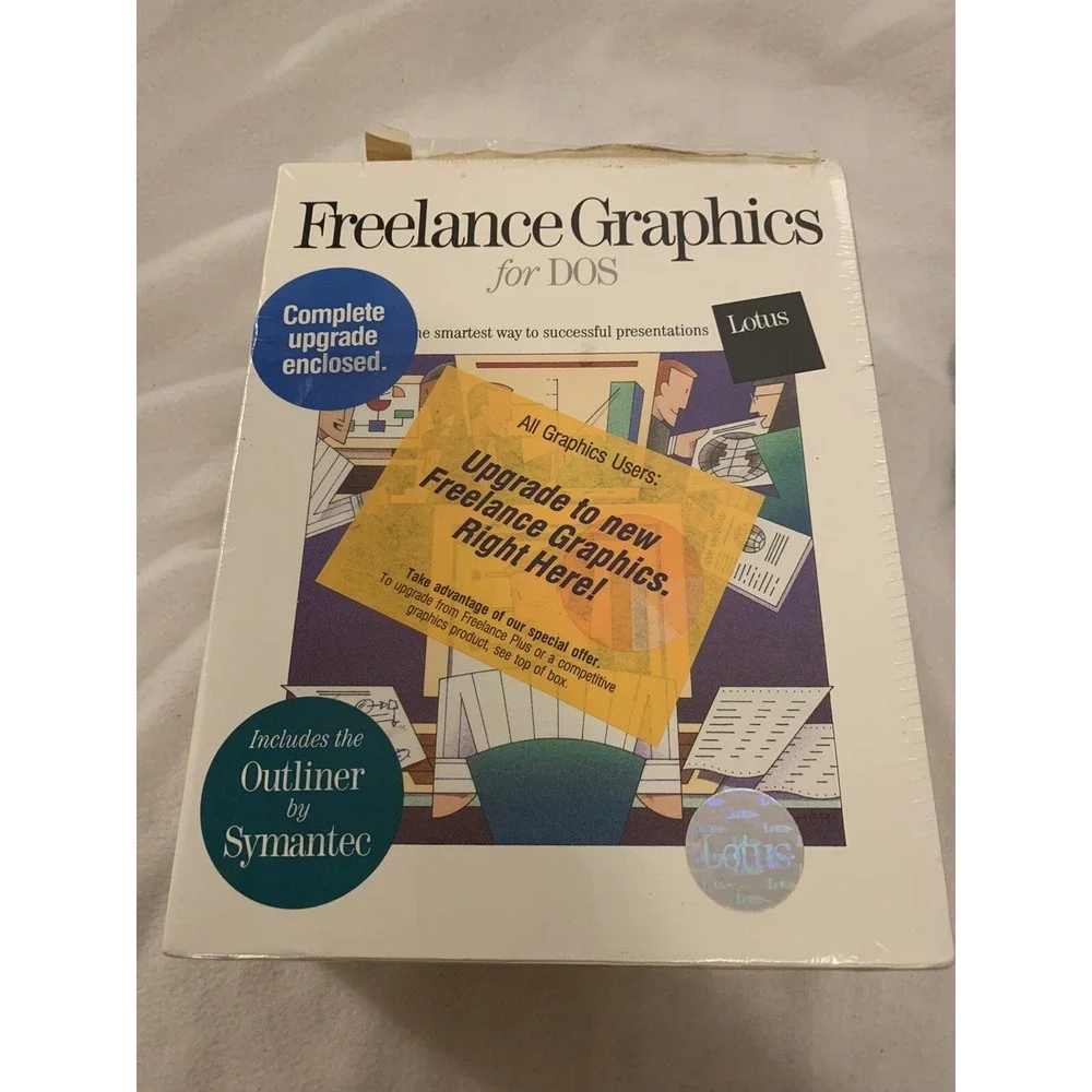 Lotus Freelance Graphics for DOS Release 4.0 Upgrade 3.5 Disk Vtg PC Software
